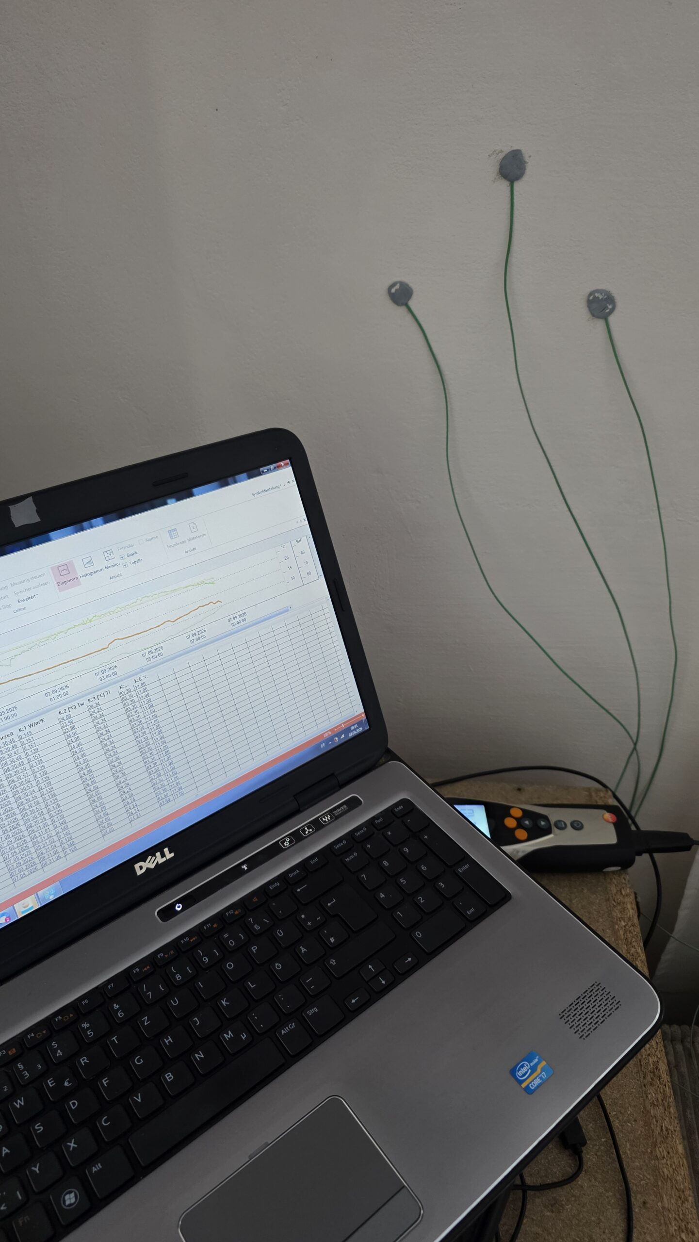 Testo 635-2 U-waardemeting aan een daadwerkelijk uitgevoerde PScoat-muur